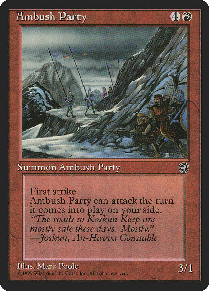 Ambush Party (Joskun Flavor Text) [Homelands] | Anubis Games and Hobby