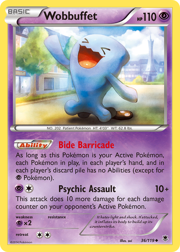 Wobbuffet (36/119) [XY: Phantom Forces] | Anubis Games and Hobby