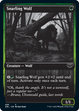 Snarling Wolf (486) [Innistrad: Double Feature] | Anubis Games and Hobby