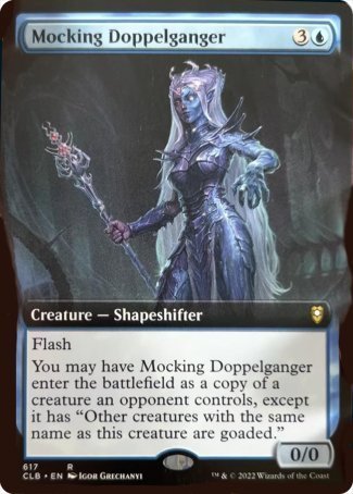 Mocking Doppelganger (Extended Art) [Commander Legends: Battle for Baldur's Gate] | Anubis Games and Hobby