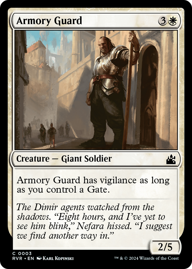 Armory Guard [Ravnica Remastered] | Anubis Games and Hobby