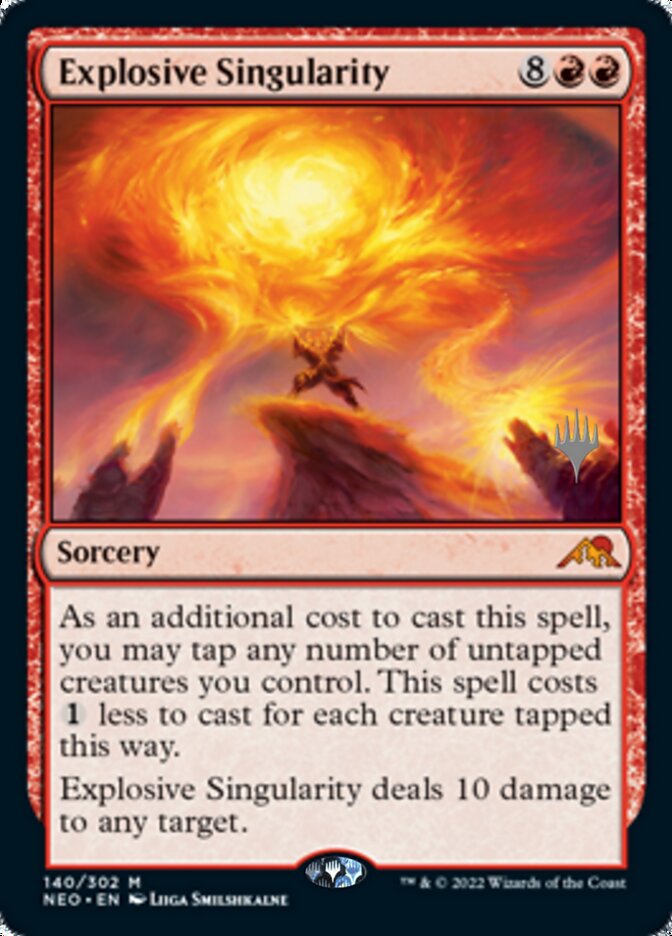 Explosive Singularity (Promo Pack) [Kamigawa: Neon Dynasty Promos] | Anubis Games and Hobby