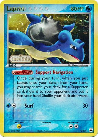 Lapras (8/92) (Stamped) [EX: Legend Maker] | Anubis Games and Hobby