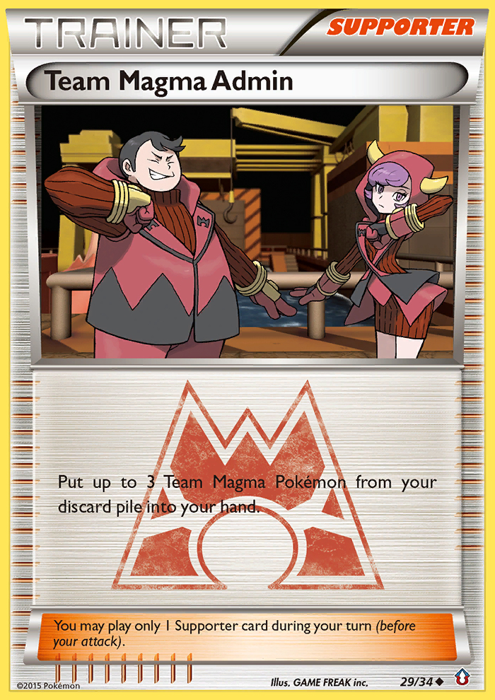 Team Magma Admin (29/34) [XY: Double Crisis] | Anubis Games and Hobby