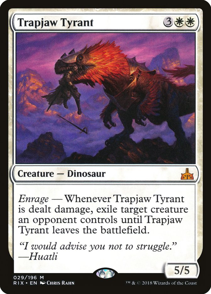 Trapjaw Tyrant [Rivals of Ixalan] | Anubis Games and Hobby