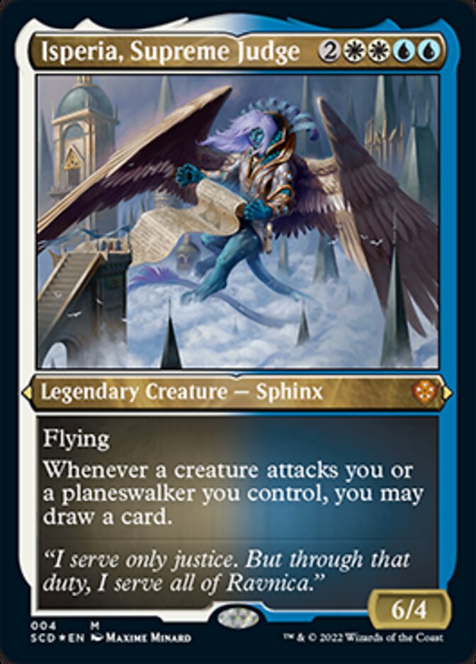 Isperia, Supreme Judge (Foil Etched) [Starter Commander Decks] | Anubis Games and Hobby