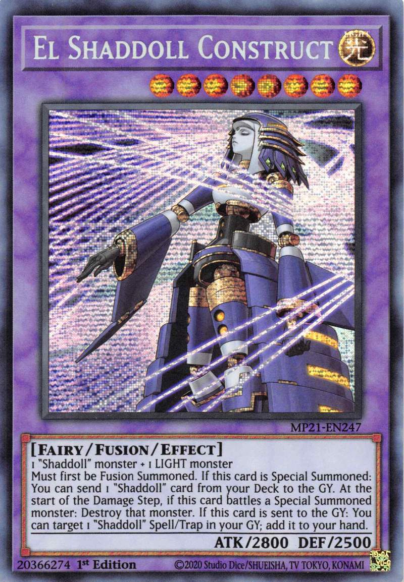 El Shaddoll Construct (Alternate Art) [MP21-EN247] Prismatic Secret Rare | Anubis Games and Hobby