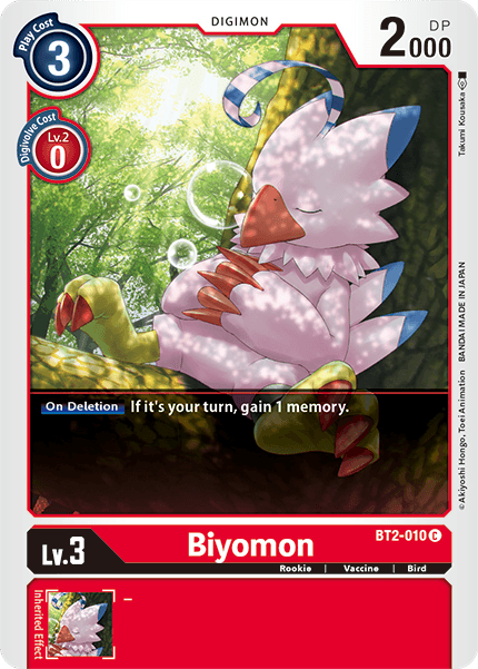 Biyomon [BT2-010] [Release Special Booster Ver.1.5] | Anubis Games and Hobby