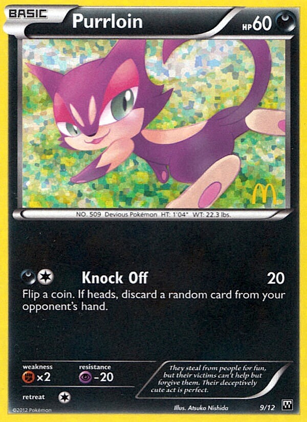 Purrloin (9/12) [McDonald's Promos: 2012 Collection] | Anubis Games and Hobby