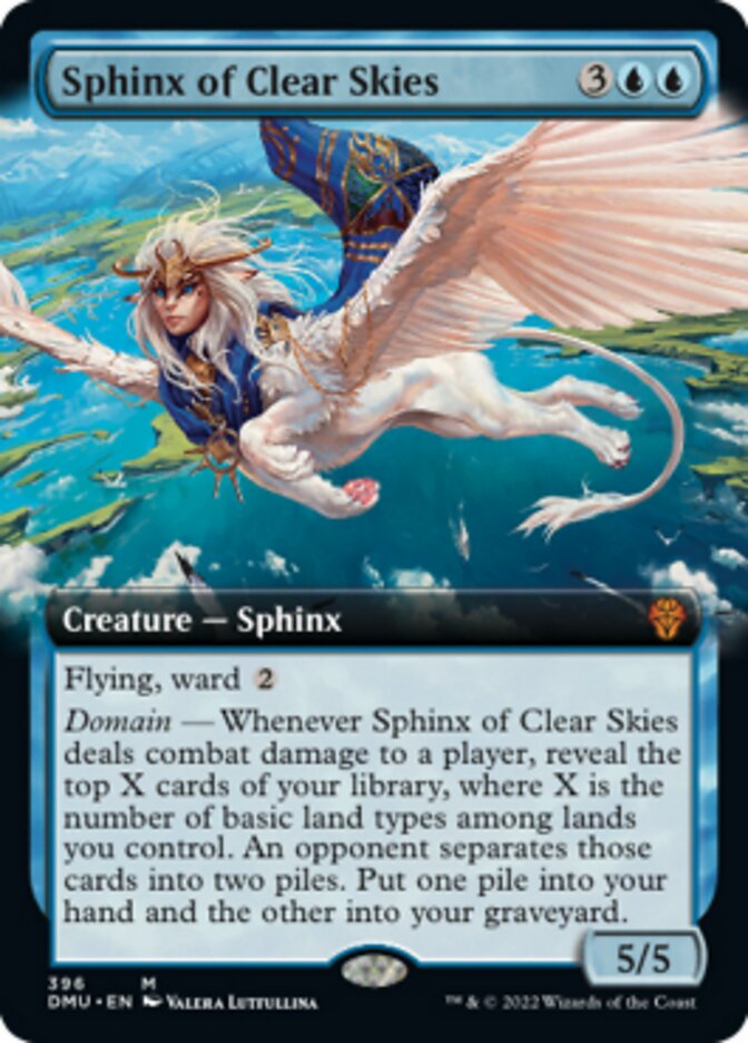 Sphinx of Clear Skies (Extended Art) [Dominaria United] | Anubis Games and Hobby