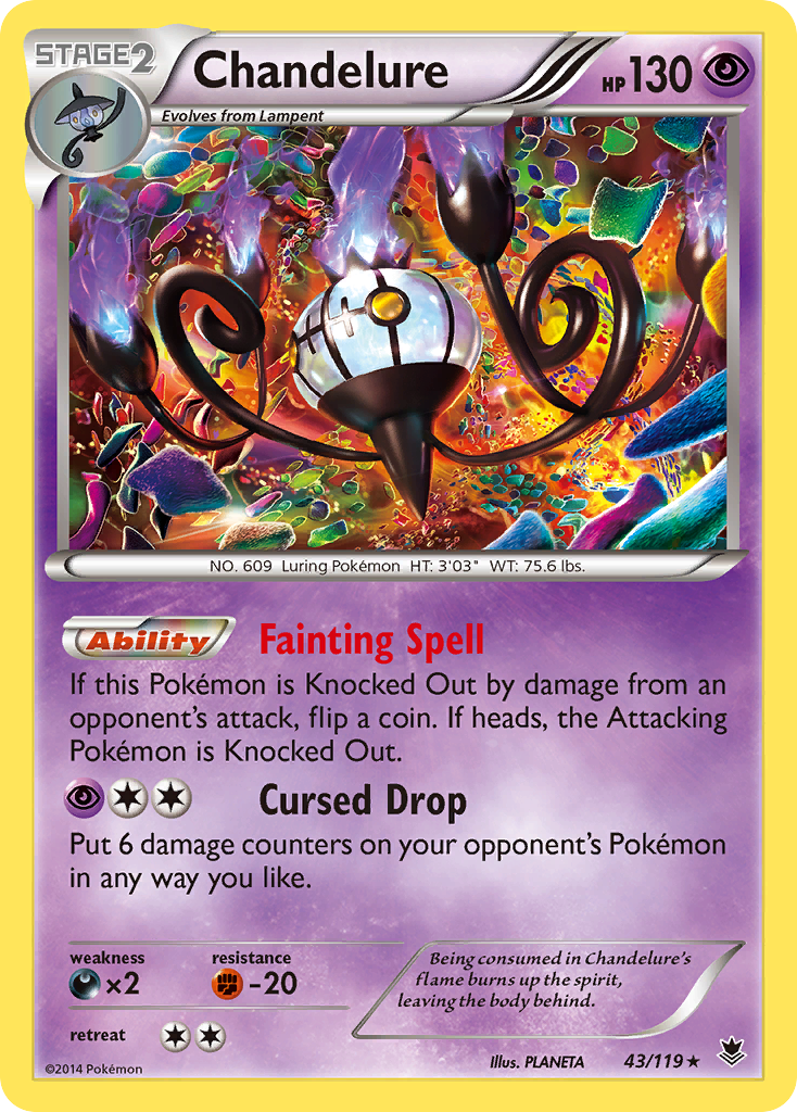 Chandelure (43/119) [XY: Phantom Forces] | Anubis Games and Hobby