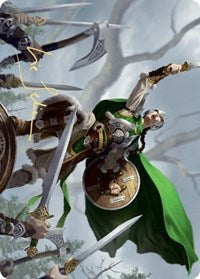 Maja, Bretagard Protector Art Card (Gold-Stamped Signature) [Kaldheim Art Series] | Anubis Games and Hobby