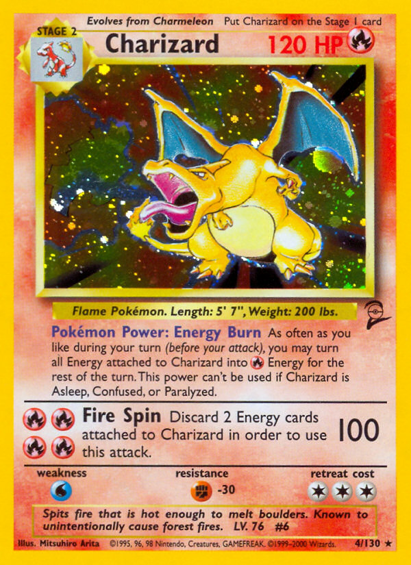 Charizard (4/130) [Base Set 2] | Anubis Games and Hobby