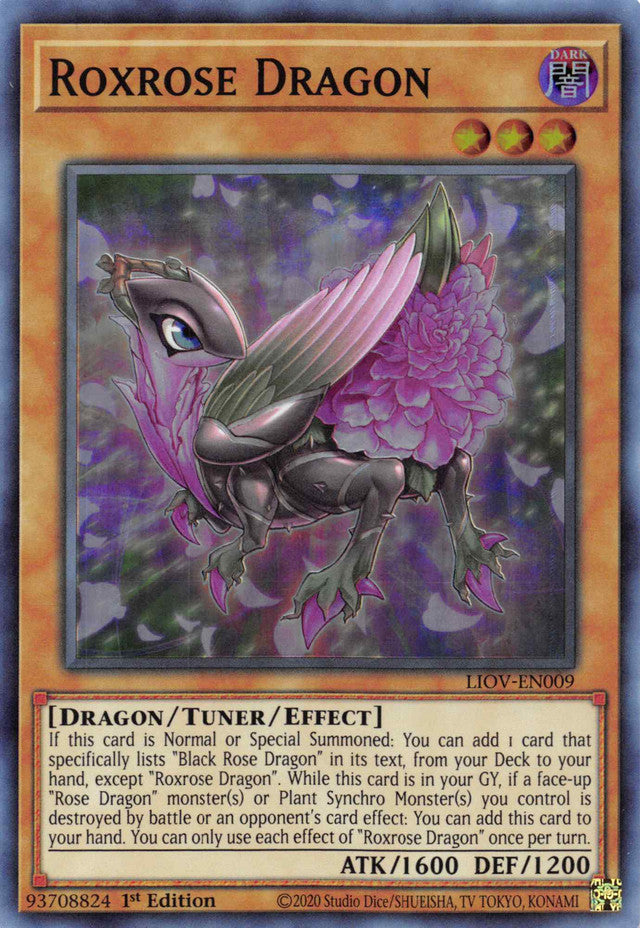 Roxrose Dragon [LIOV-EN009] Super Rare | Anubis Games and Hobby