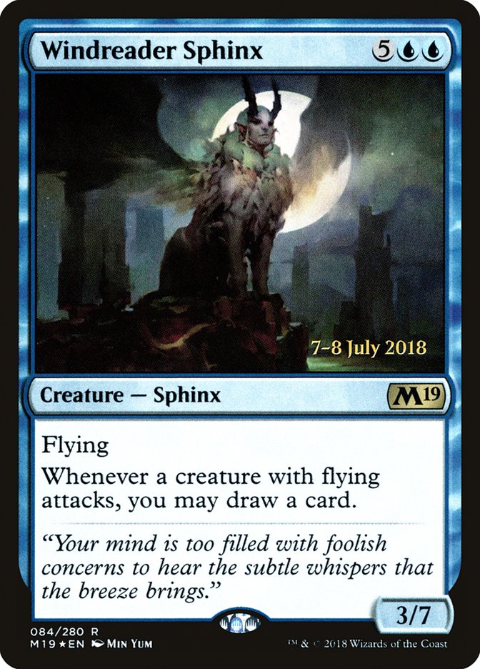 Windreader Sphinx [Core Set 2019 Prerelease Promos] | Anubis Games and Hobby