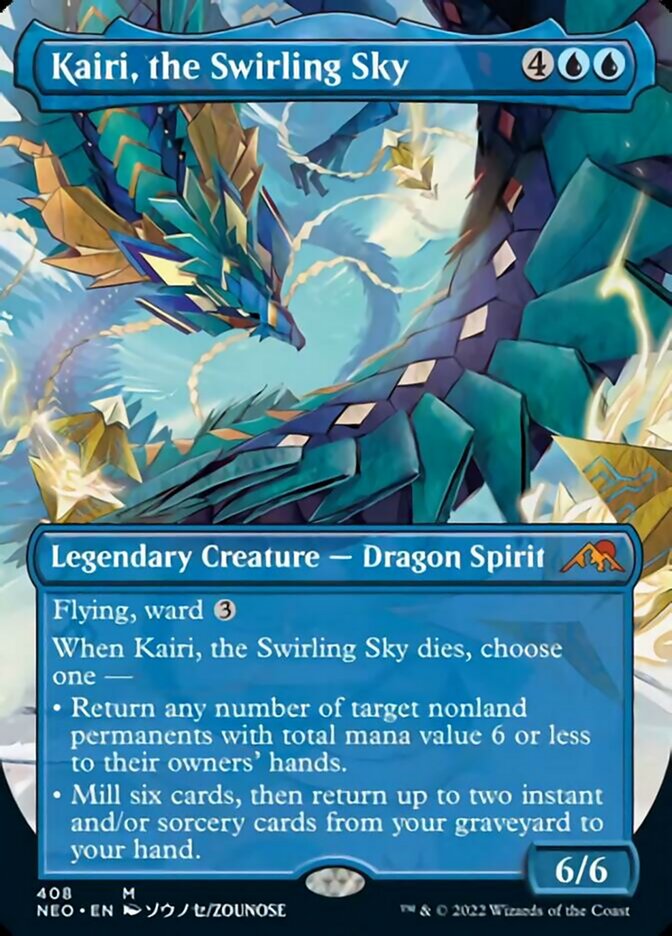Kairi, the Swirling Sky (Borderless Alternate Art) [Kamigawa: Neon Dynasty] | Anubis Games and Hobby