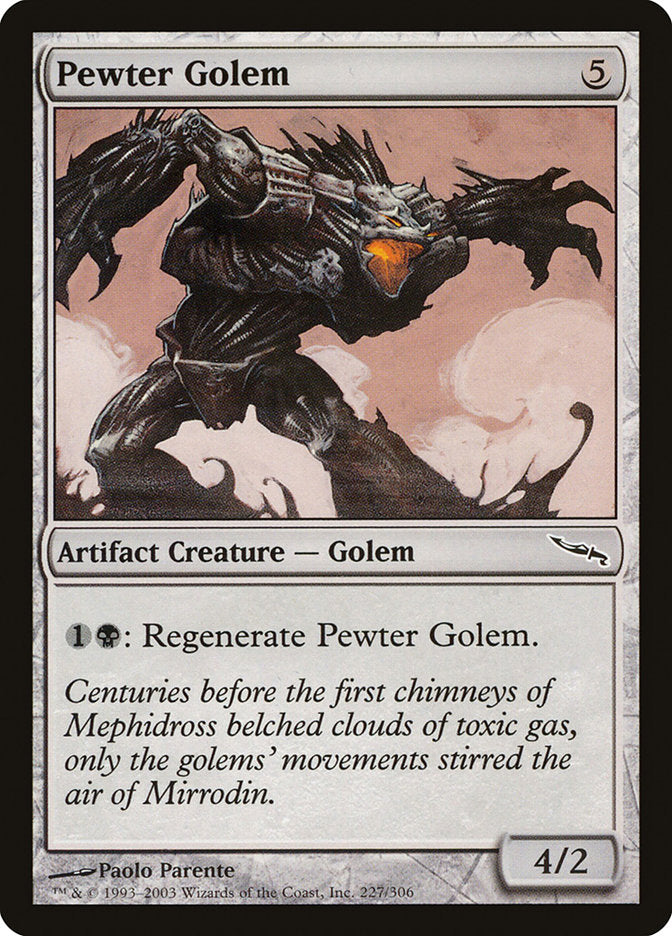 Pewter Golem [Mirrodin] | Anubis Games and Hobby