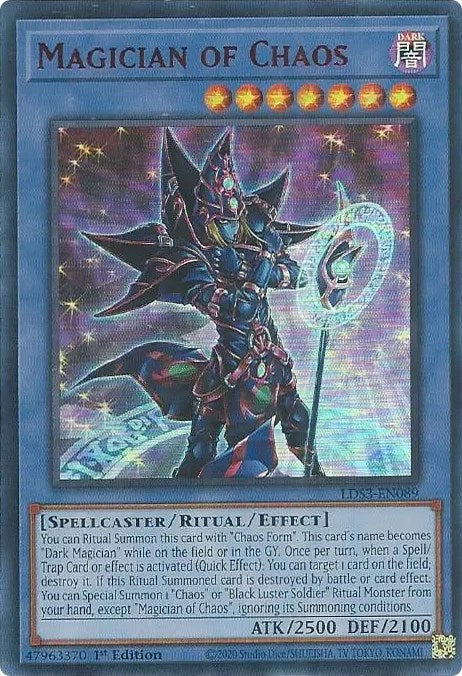 Magician of Chaos (Red) [LDS3-EN089] Ultra Rare | Anubis Games and Hobby