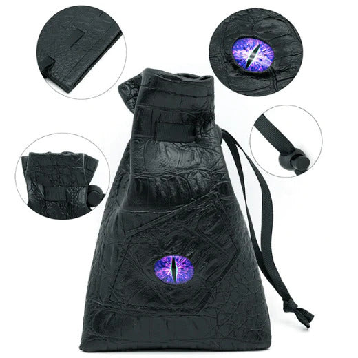Leatherette Dice Bag - Dark Magic Eye | Anubis Games and Hobby