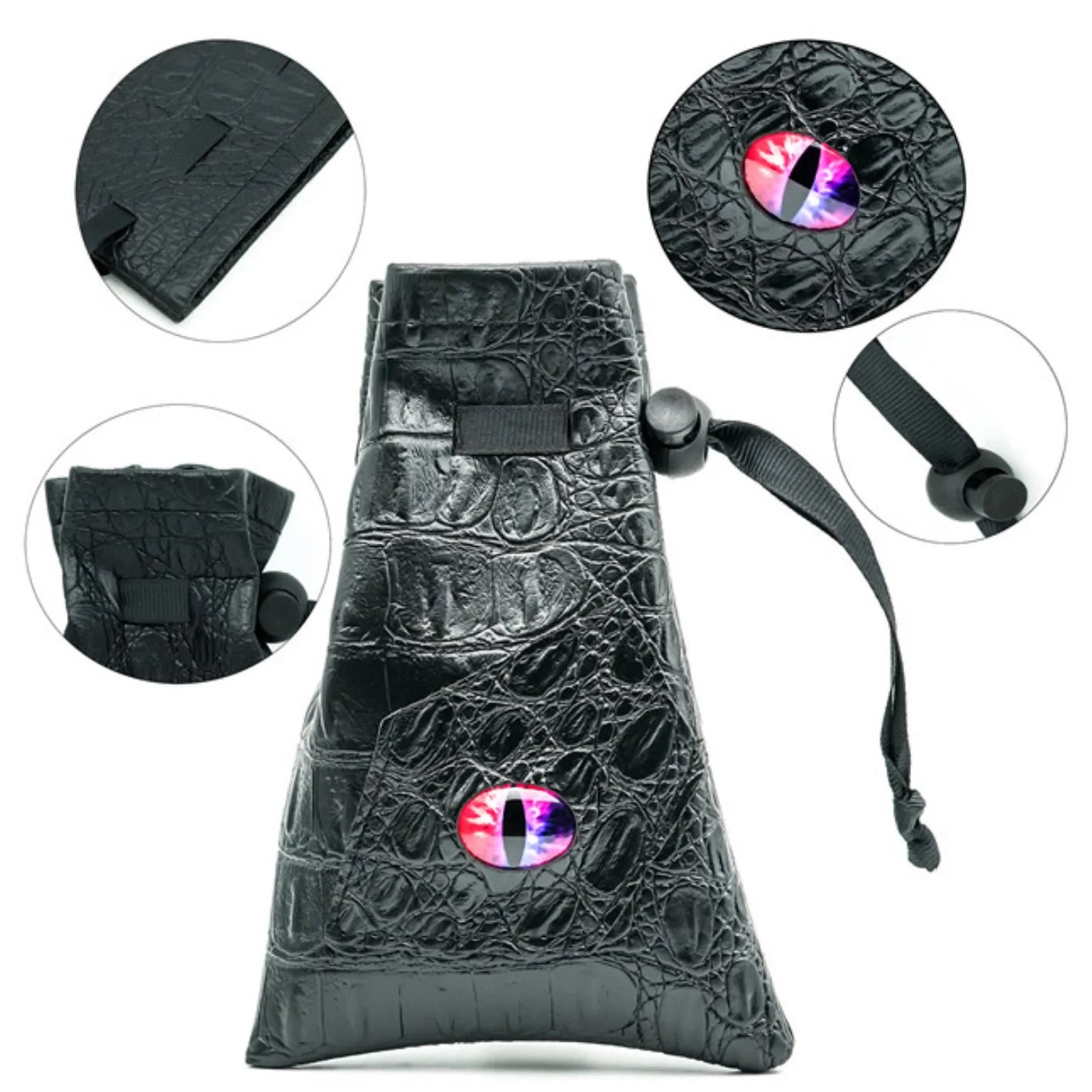 Leatherette Dice Bag - Changeling Eye | Anubis Games and Hobby