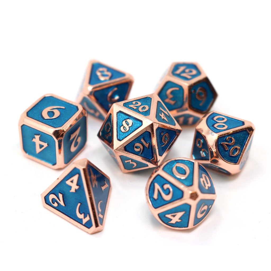 Mythica Copper Aquamarine 7 set | Anubis Games and Hobby