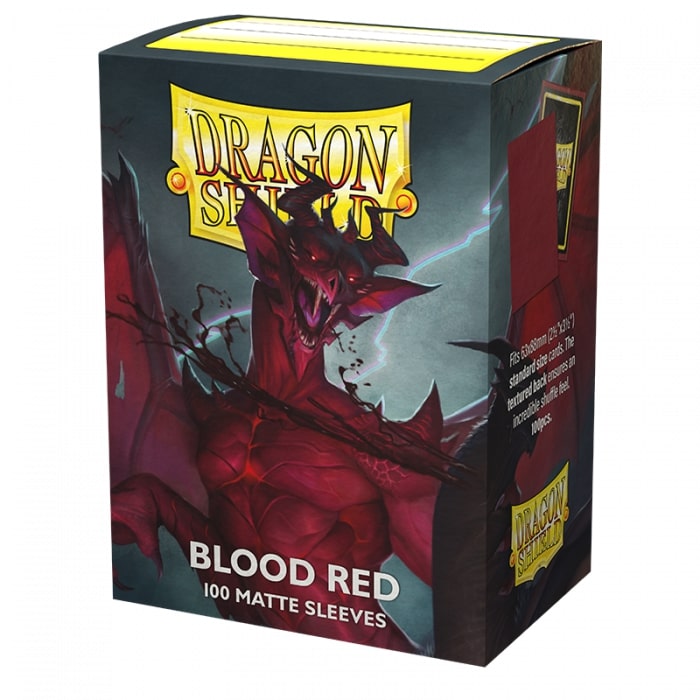 DS Matte Sleeves 100ct - Blood Red | Anubis Games and Hobby