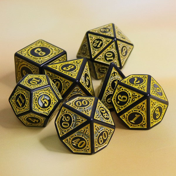 Magic Flame Yellow - RPG Dice | Anubis Games and Hobby