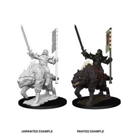 Miniatures: Orc on Dire Wolf - Unpainted | Anubis Games and Hobby