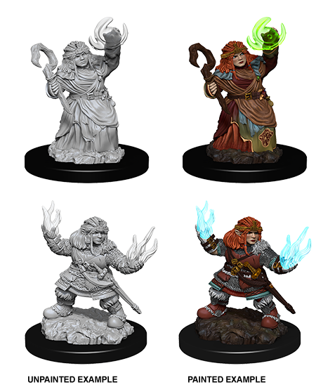 Pathfinder Deep Cuts: Female Dwarf Summoner - Unpainted | Anubis Games and Hobby