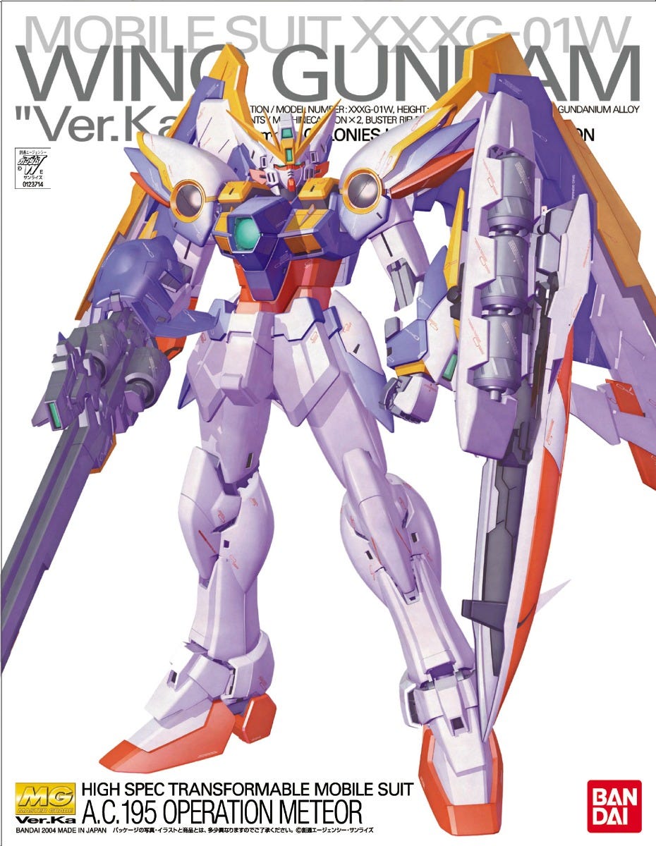 Wing Gundam (Ver. KA) MG 1/100 | Anubis Games and Hobby