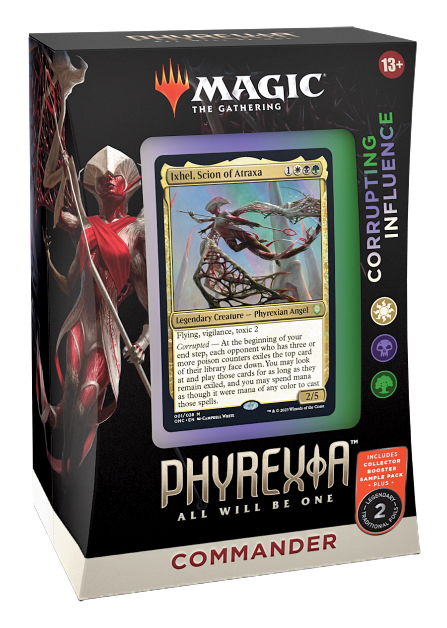 Phyrexia All Will Be One Commander Deck Corrupting Influence | Anubis Games and Hobby