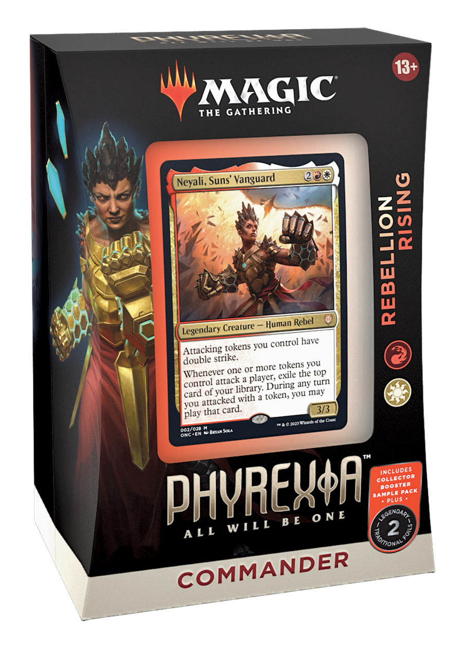 Phyrexia All Will Be One Commander Deck Rebellion Rising | Anubis Games and Hobby