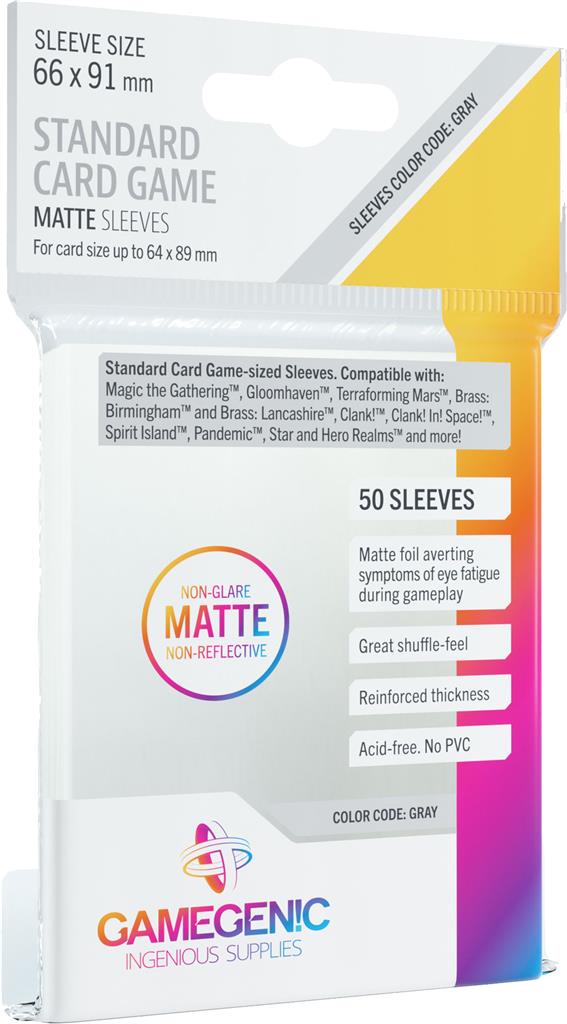 Gamegenic Prime Sleeves Standard Matte (66x91) | Anubis Games and Hobby