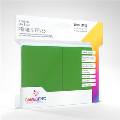 Gamegenic Prime Sleeves Green (66x91) | Anubis Games and Hobby