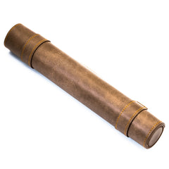 Roll Up Leatherette Dice Mat - Brown | Anubis Games and Hobby