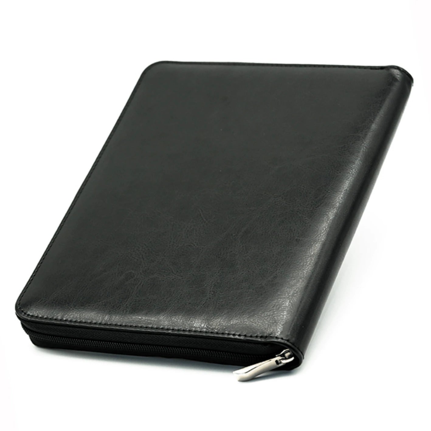 Leatherette Folio Dice Case - Black | Anubis Games and Hobby