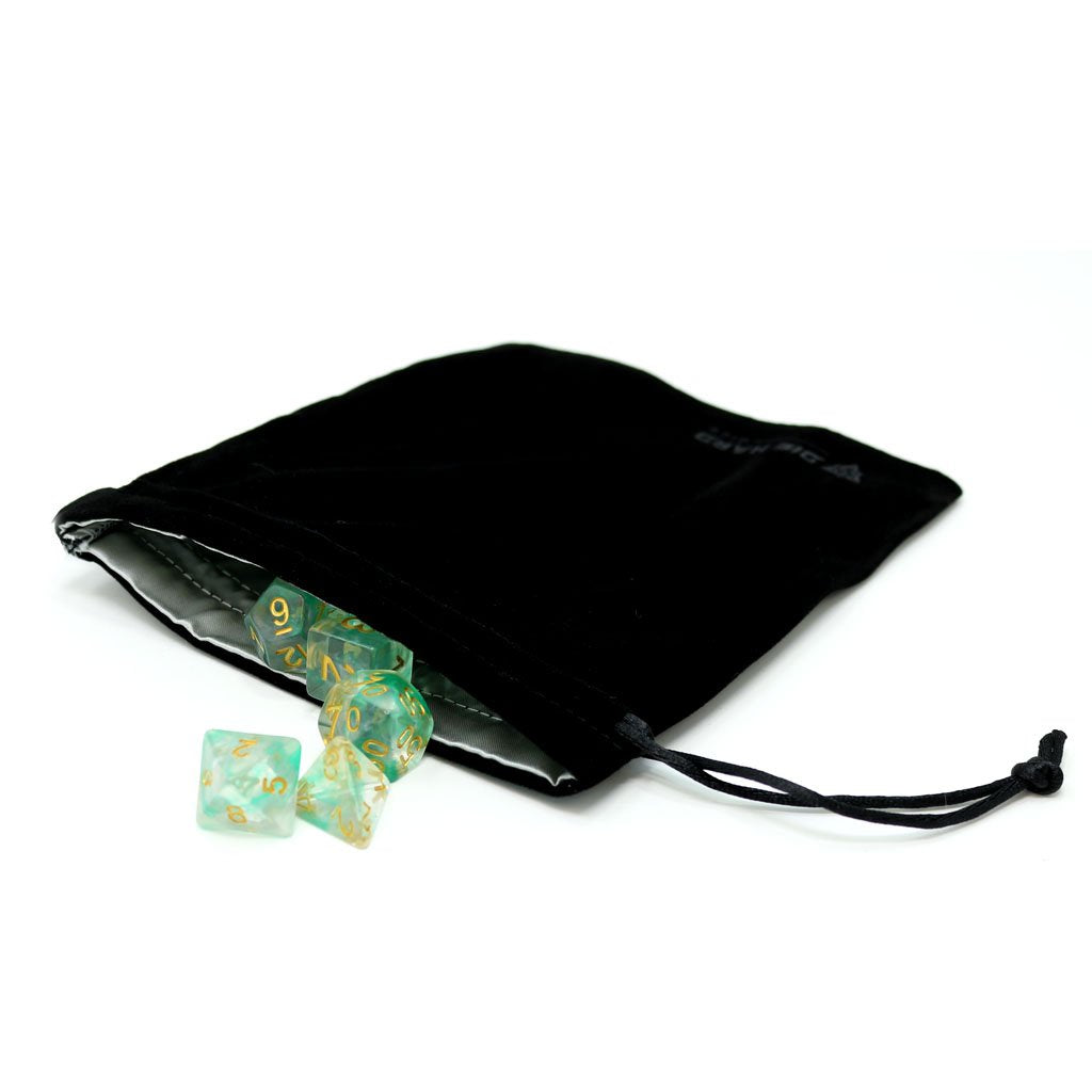 Velvet Dice Bag - Medium Black | Anubis Games and Hobby
