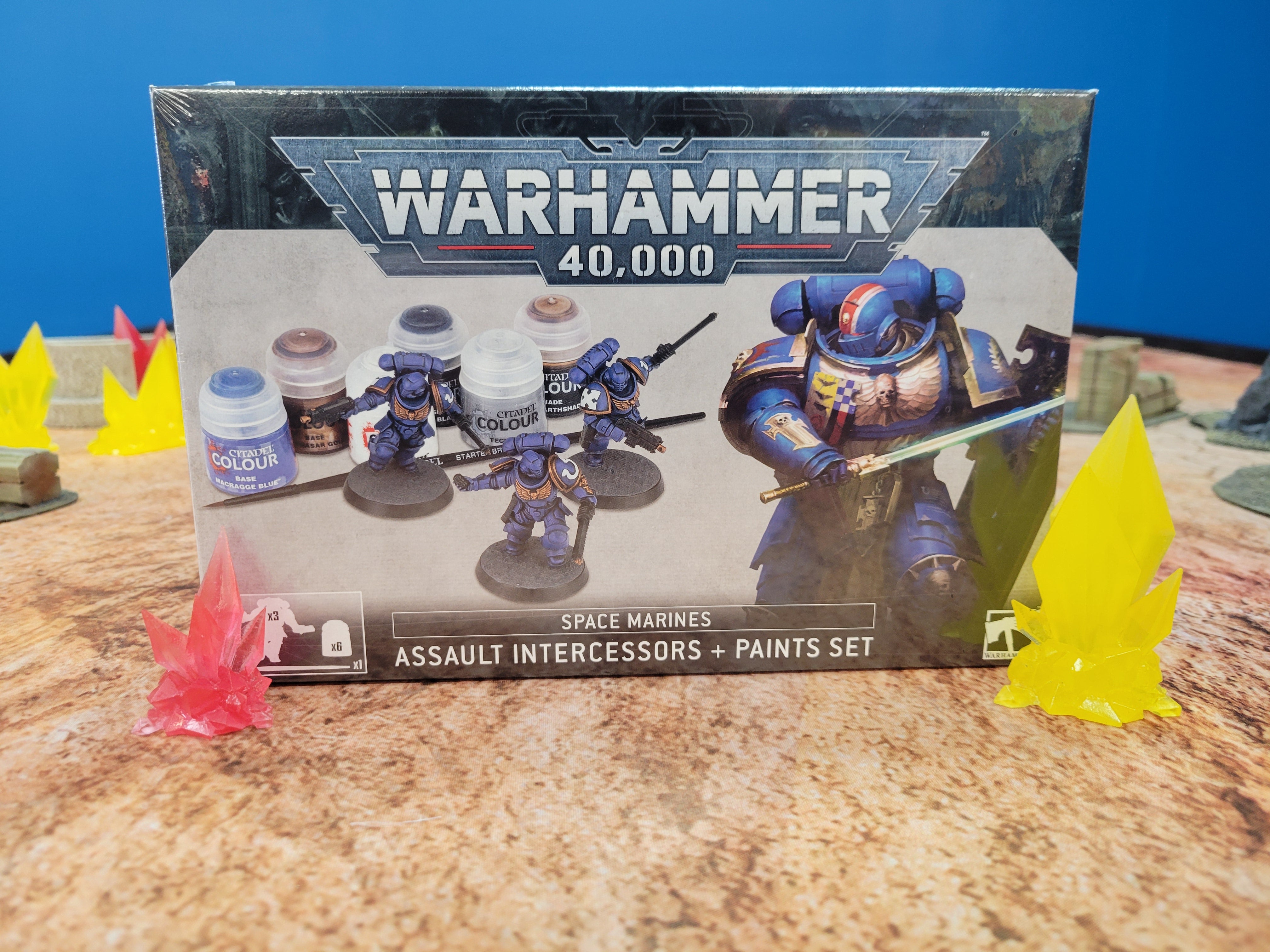 Space Marines Assault Intercessors & Paint Set | Anubis Games and Hobby