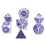 Silver Amethyst Gemstone 7 Set | Anubis Games and Hobby