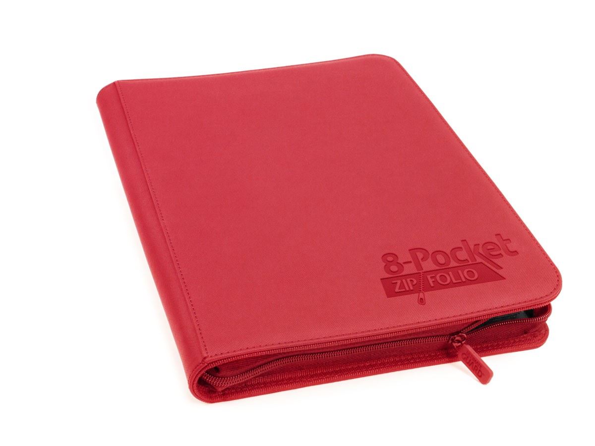 8-Pocket Zipfolio Xenoskin Red | Anubis Games and Hobby