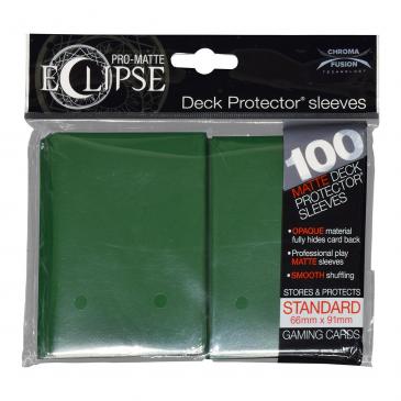 ULTRA PRO: ECLIPSE DECK PROTECTOR - DARK GREEN STANDARD 100CT | Anubis Games and Hobby