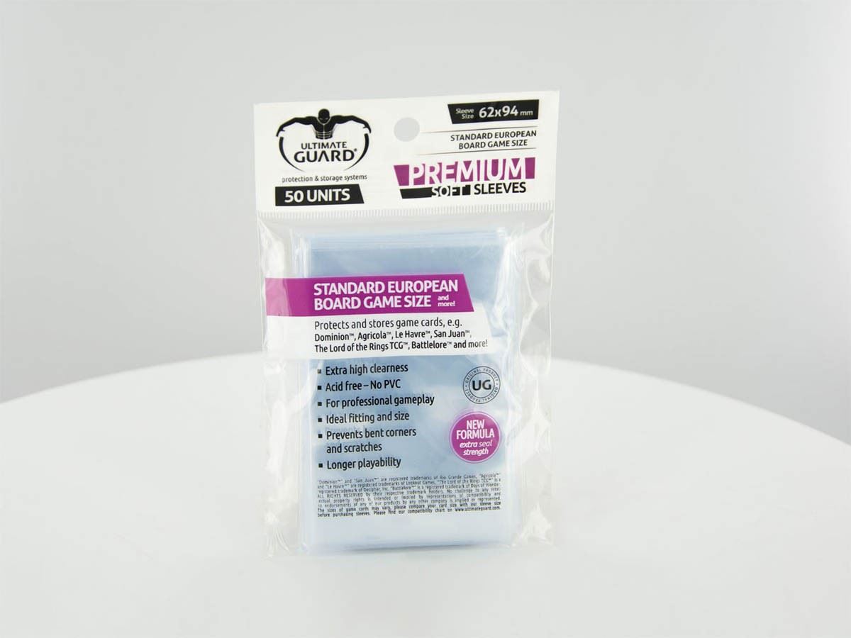 Premium European: Game Sleeves 50ct | Anubis Games and Hobby