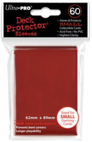 UP Small Sleeves 60ct - Red | Anubis Games and Hobby