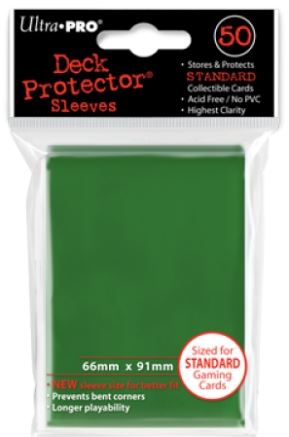 UP Standard Sleeves 50ct - Green | Anubis Games and Hobby