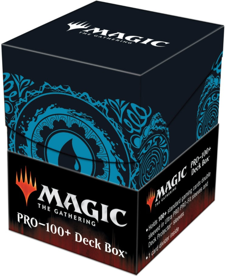 Mana Deck Box 100+ Island | Anubis Games and Hobby