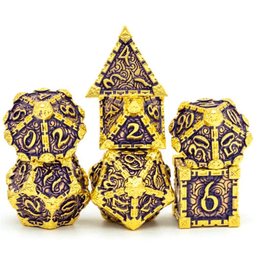 Dagger of Venom Royal Purple RPG Metal Dice | Anubis Games and Hobby