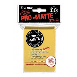 Ultra Pro Deck Protector Small Pro-Matte - Yellow 60 count | Anubis Games and Hobby