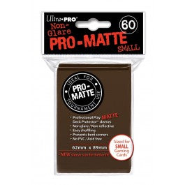 Ultra Pro Deck Protector Small Pro-Matte - Brown 60 count | Anubis Games and Hobby