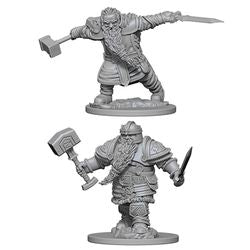 Nolzur's Marvelous Miniatures: Male Dwarf Fighter - Unpainted | Anubis Games and Hobby