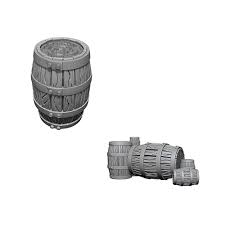 Pathfinders Deep Cuts: Barrel and Pile of Barrels - Unpainted | Anubis Games and Hobby